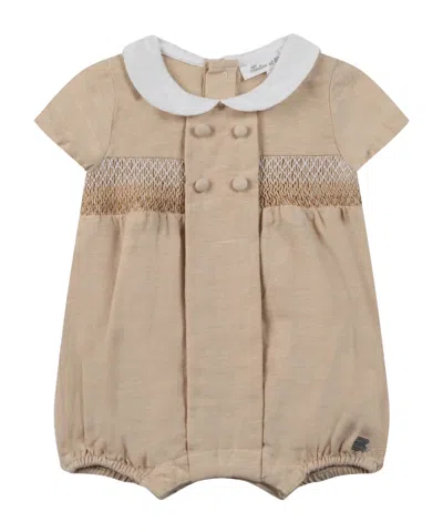 Tartine Et Chocolat Babies' Embroidered Shorties In Brown