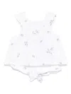 Tartine Et Chocolat Embroidered Shorts Set In White