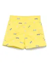 Tartine Et Chocolat Embroidered Shorts In Yellow