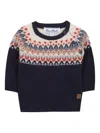Tartine Et Chocolat Fair Isle-intarsia Jumper In Blue