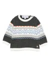 Tartine Et Chocolat Fair Isle-pattern Crew-neck Sweater In Multi