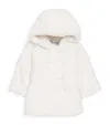 Tartine Et Chocolat Faux Fur Hooded Coat In White