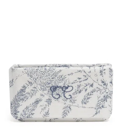 Tartine Et Chocolat Feuillage Nursery Basket In Blue