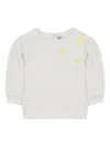 Tartine Et Chocolat Floral-appliqué Sweatshirt In White
