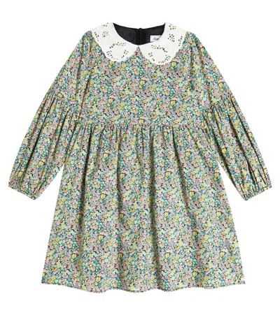 Tartine Et Chocolat Kids' Floral Cotton Dress In Multicoloured