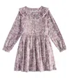 Tartine Et Chocolat Floral Cotton Dress In Purple