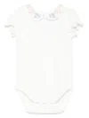 Tartine Et Chocolat Floral-embroidered Bodysuit In White