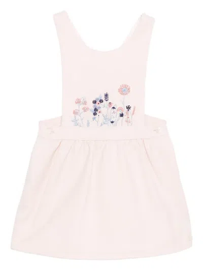 Tartine Et Chocolat Babies' Floral-embroidered Dress In Pink