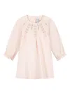 Tartine Et Chocolat Floral-embroidered Dress In Pink