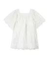 Tartine Et Chocolat Floral-embroidered Dress In White
