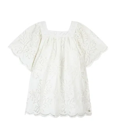 TARTINE ET CHOCOLAT FLORAL-EMBROIDERED DRESS