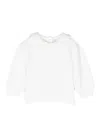 Tartine Et Chocolat Floral-embroidery Sweater In White