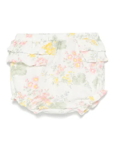 Tartine Et Chocolat Babies' Floral-print Bloomers In White