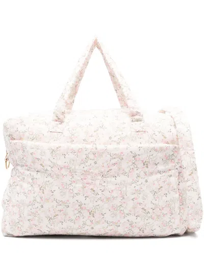 Tartine Et Chocolat Floral-print Changing Bag In Neutrals