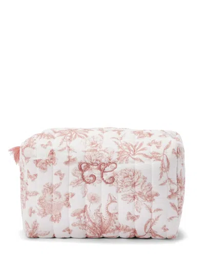 Tartine Et Chocolat Floral-print Cotton Changing Bag In White