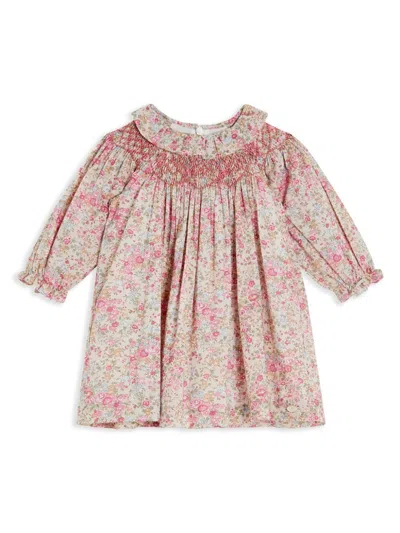Tartine Et Chocolat Babies' Floral-print Cotton Dress In Pink
