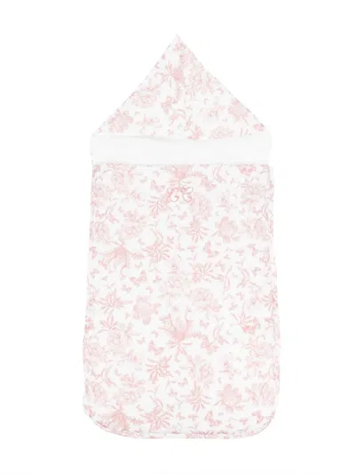 Tartine Et Chocolat Floral-print Cotton Sleep Bag In White