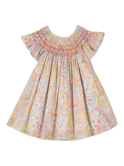 Tartine Et Chocolat Kids' Floral-print Dress In Pink