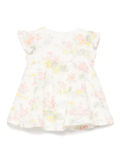 Tartine Et Chocolat Babies' Floral-print Dress In White