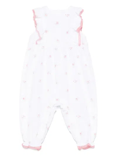 Tartine Et Chocolat Babies' Floral-print Romper In White