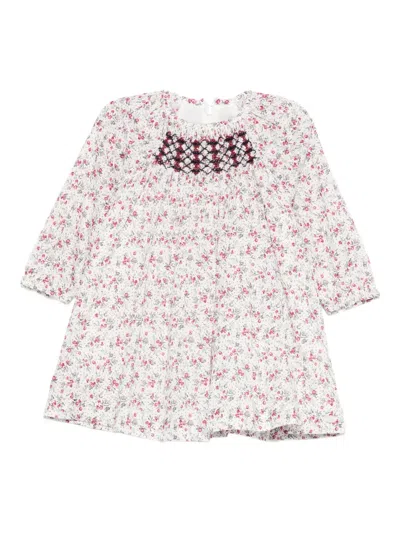 Tartine Et Chocolat Babies' Floral-print Smocked Dress In Multi