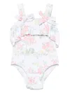 Tartine Et Chocolat Floral-print Swimsuit In White