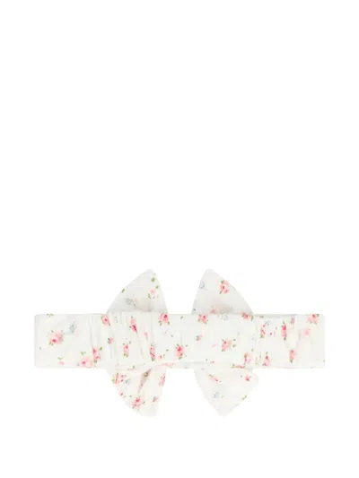 Tartine Et Chocolat Babies' Floral-print Headband In Purple