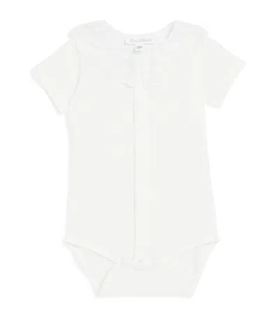 Tartine Et Chocolat Kids' Frill Collar Body In White