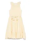 Tartine Et Chocolat Gingham-check Dress In Yellow