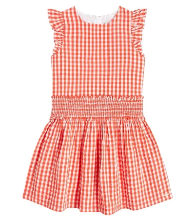 Tartine Et Chocolat Kids' Gingham Cotton Dress In Multicoloured