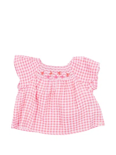 Tartine Et Chocolat Kids' Gingham-pattern Shorts Set (set Of Two) In Multi
