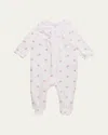 Tartine Et Chocolat Girl's Floral-print Cotton Pajamas In Blanc