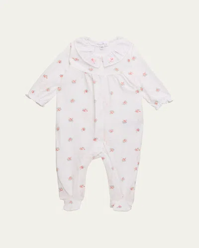 Tartine Et Chocolat Kids' Girl's Floral-print Cotton Pajamas In Blanc
