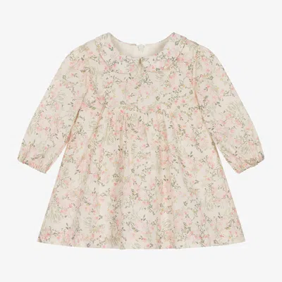Tartine Et Chocolat Babies'  Girls Pink Floral Cotton Dress