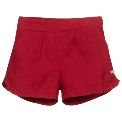 Tartine Et Chocolat Kids'  Girls Red Ruffle Shorts