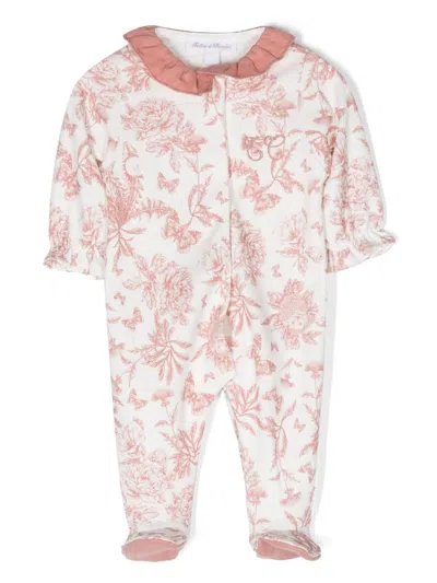 Tartine Et Chocolat Babies' Graphic-print Cotton Pajama In White