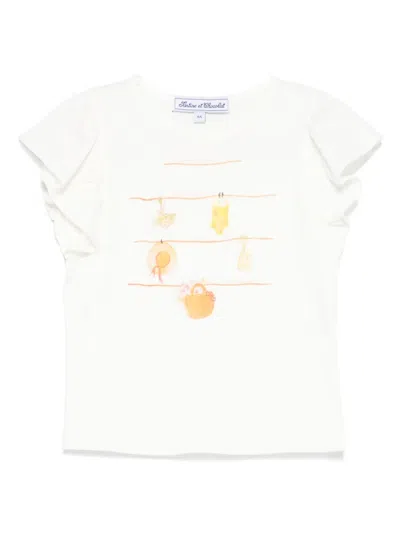 Tartine Et Chocolat Kids' Hanging-clothes Top In White