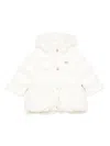 Tartine Et Chocolat Hooded Quilted Coat In White