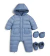Tartine Et Chocolat Hooded Snowsuit In Blue