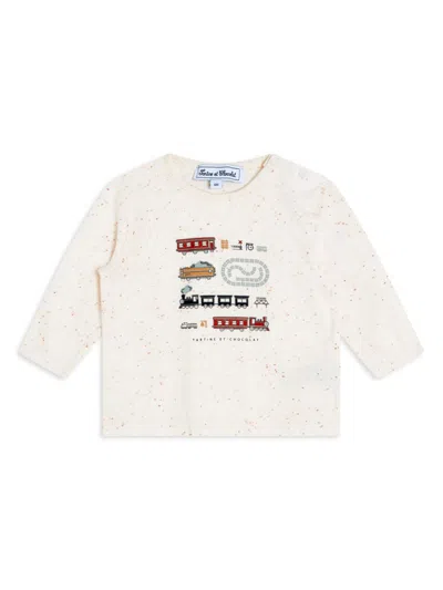 Tartine Et Chocolat Babies' Illustration-print Long-sleeve T-shirt In White