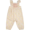 TARTINE ET CHOCOLAT IVORY DUNGAREES FOR BABY GIRL WITH LIBERTY FABRIC