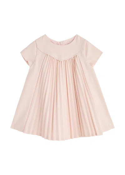 Tartine Et Chocolat Babies'  Kids Pleated Twill Dress (3-12 Years) In Pink