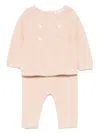Tartine Et Chocolat Wool Sweater And Trousers Set In Neutrals
