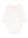 Tartine Et Chocolat Lace-collar Bodysuit In Neutral
