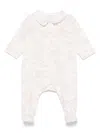 Tartine Et Chocolat Leaf-print Velvet Pyjamas In Pink