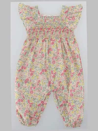 Tartine Et Chocolat Liberty Floral Cotton Romper In Multi