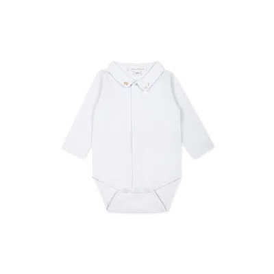 Tartine Et Chocolat Light Blue Bodysuit For Baby Boy With Embroidery