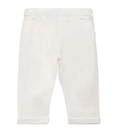 Tartine Et Chocolat Kids' Linen Ceremony Trousers In White