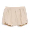 Tartine Et Chocolat Linen-cotton Bloomer Shorts In Beige