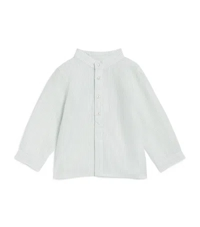 Tartine Et Chocolat Kids' Linen-cotton Stripe Shirt In Multi